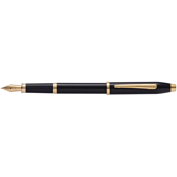 Cross - Century II Fountain Pen - Black Lacquer - 23KT Gold Appointments