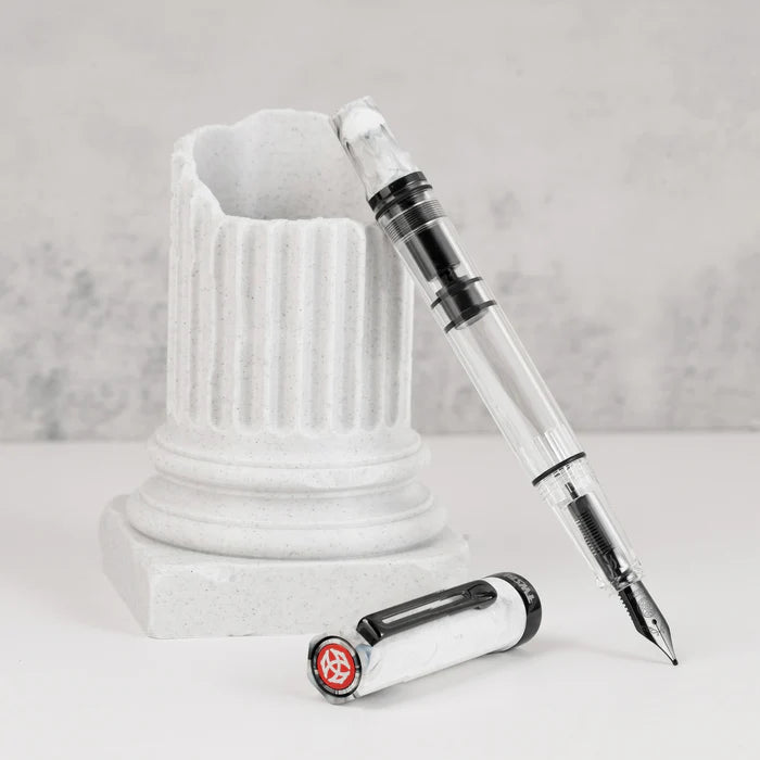 TWSBI Eco - Carrara with Onyx Fountain Pen