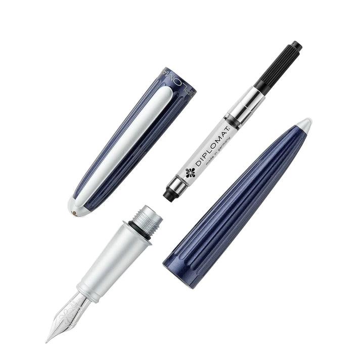Diplomat - Aero Fountain Pen - Midnight Blue