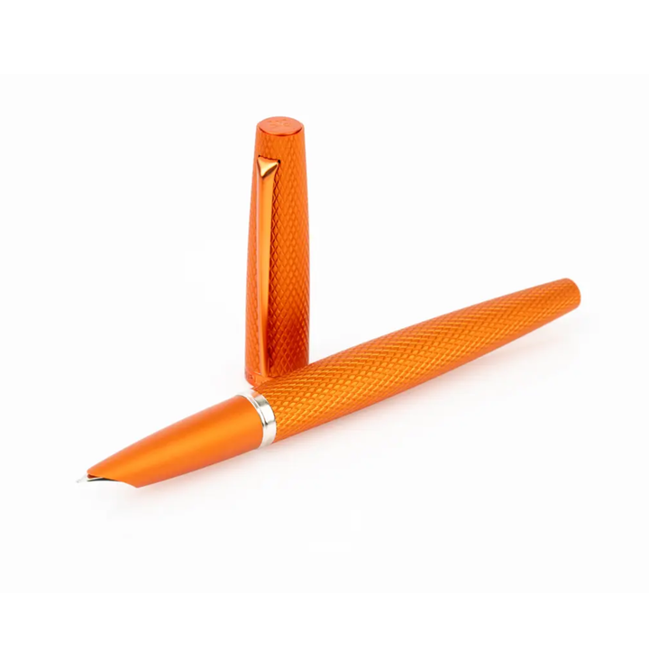Diplomat - Viper Guilloche Fountain Pen - Orange - Fine Nib