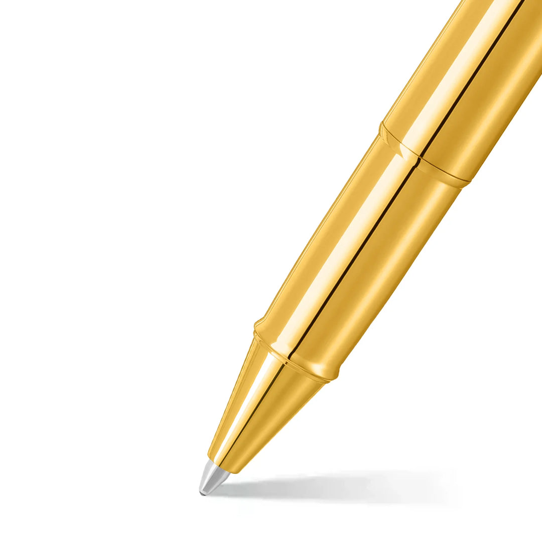 Sheaffer - 100 Rollerball Pen - Glossy PVD Gold with Gold Trim