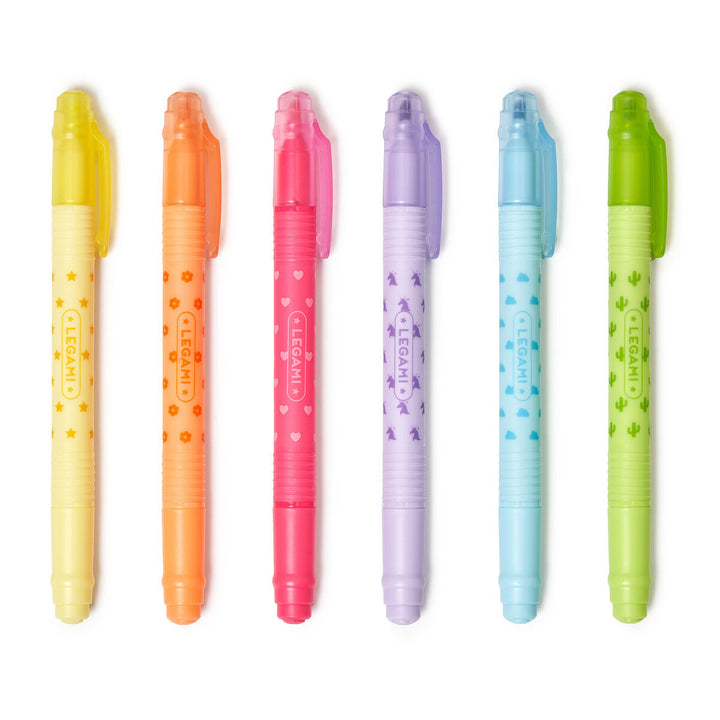 Legami - Magic Erasable Highlighters - Assorted 6 Pack