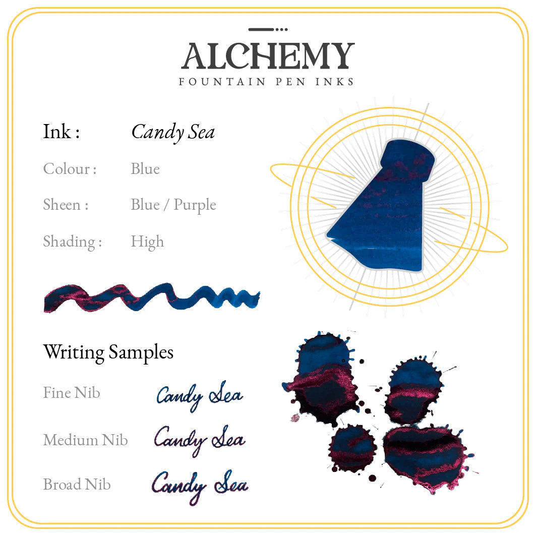 ENDLESS - ALCHEMY FOUNTAIN PEN INKS - CANDY SEA 60 ML