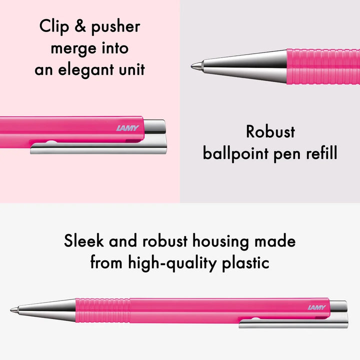 LAMY - Logo M+ Ballpoint Pen - Neon Pink