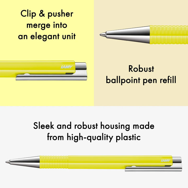 LAMY - Logo M+ Ballpoint Pen - Neon Yellow