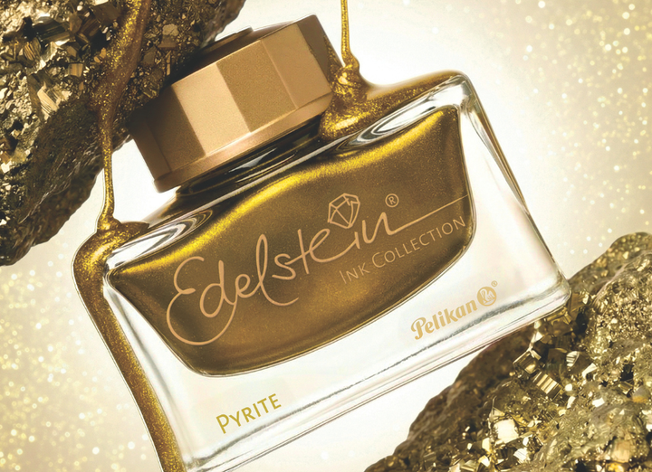 Pelikan - Ink of the Year 2026 - Edelstein Fountain Pen Ink - Pyrite