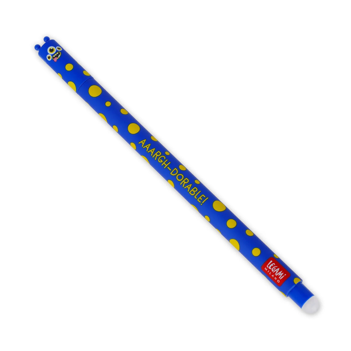 Legami - Erasable Gel Pen - Monster - Blue