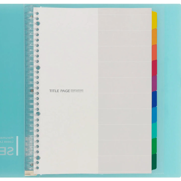 buy japanese stationery in vancouver canada -MARUMAN - SESSiON Binder - A4 Size 30 Holes - Light Blue