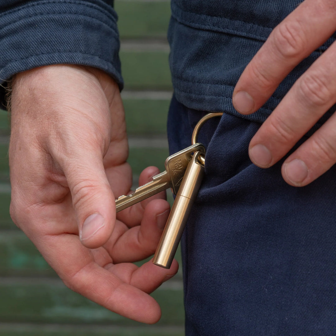 Tom's Studio - Field Mouse - Refillable Mini Travel Pen - Brass