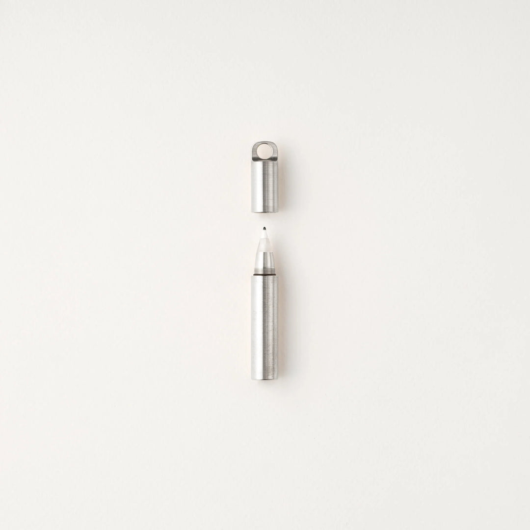Tom's Studio - Field Mouse - Refillable Mini Travel Pen - Stainless Steel