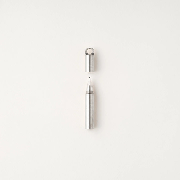 Tom's Studio - Field Mouse - Refillable Mini Travel Pen - Stainless Steel