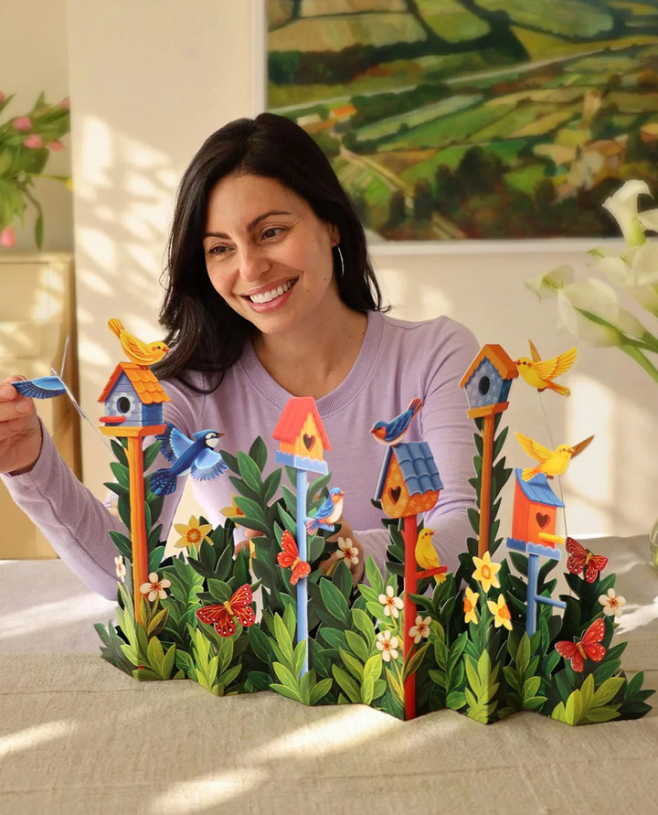 Fresh Cut Paper - Pop-Up Scene - Birdhouse Garden