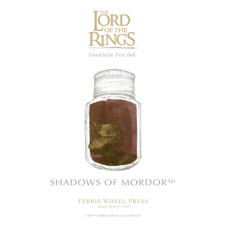 Ferris Wheel Press X Warner Brothers - The Lord of the Rings - Fountain Pen Ink - Shadows of Mordor 28 mL