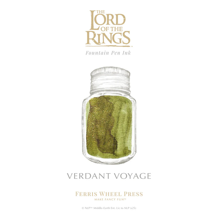 Ferris Wheel Press X Warner Brothers - The Lord of the Rings - Fountain Pen Ink - Verdant Voyage 28 mL