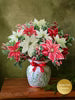 freshcut paper - Large Pop-Up Flower Bouquet - Festive Poinsettias