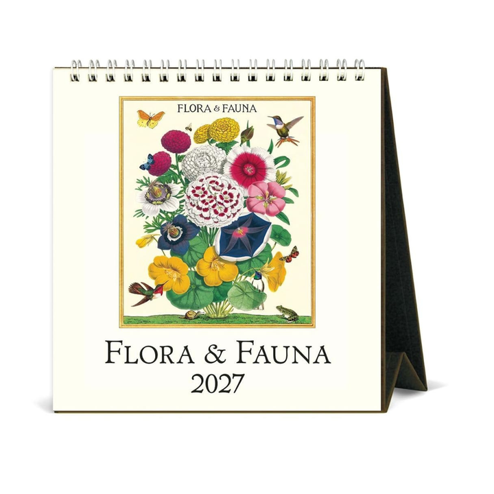 Cavallini & Co - 2027 Desk Calendar - Flora and Fauna