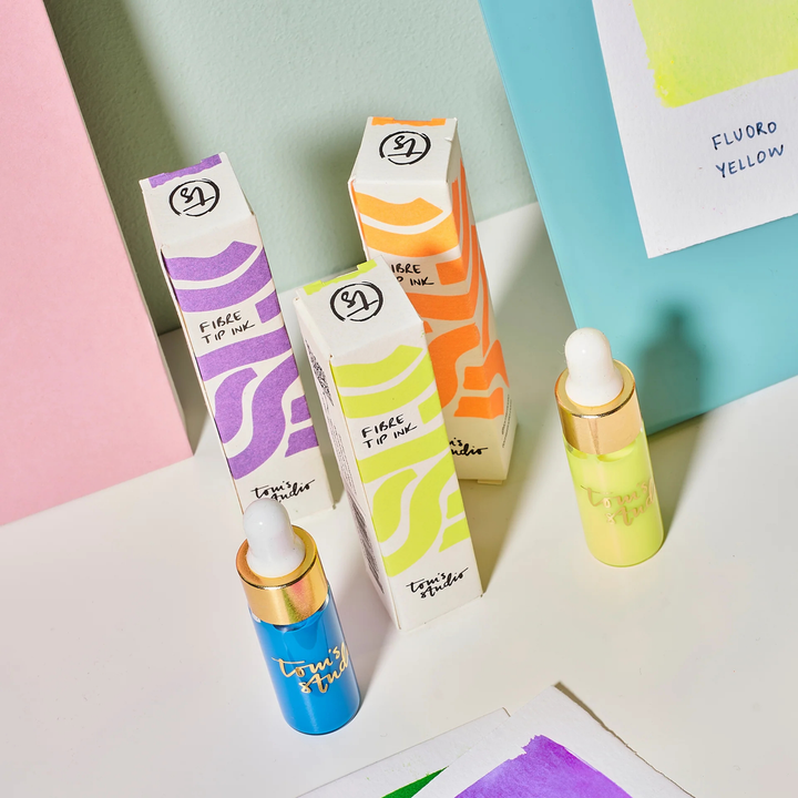 Tom's Studio - Mini Highlighter Inks - Fluoro Yellow
