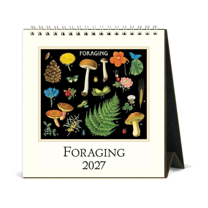 Cavallini & Co - 2027 Desk Calendar - Foraging