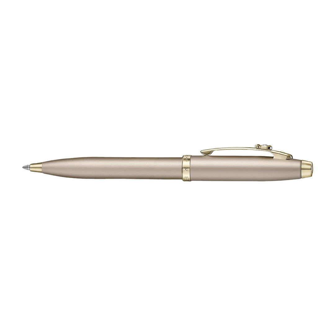 Sheaffer - Emily in Paris - 100 Champagne Gold Ballpoint Pen and Small Notebook - Gift Set