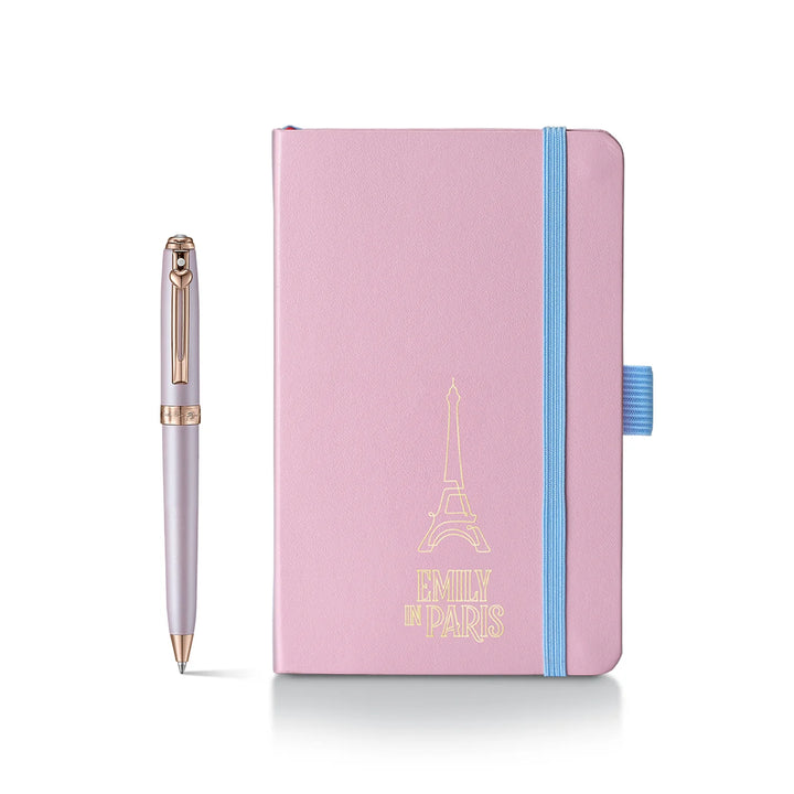 Sheaffer - Emily in Paris - Prelude Mini 9810 Pastel Pink Ballpoint Pen and Small Notebook - Gift Set
