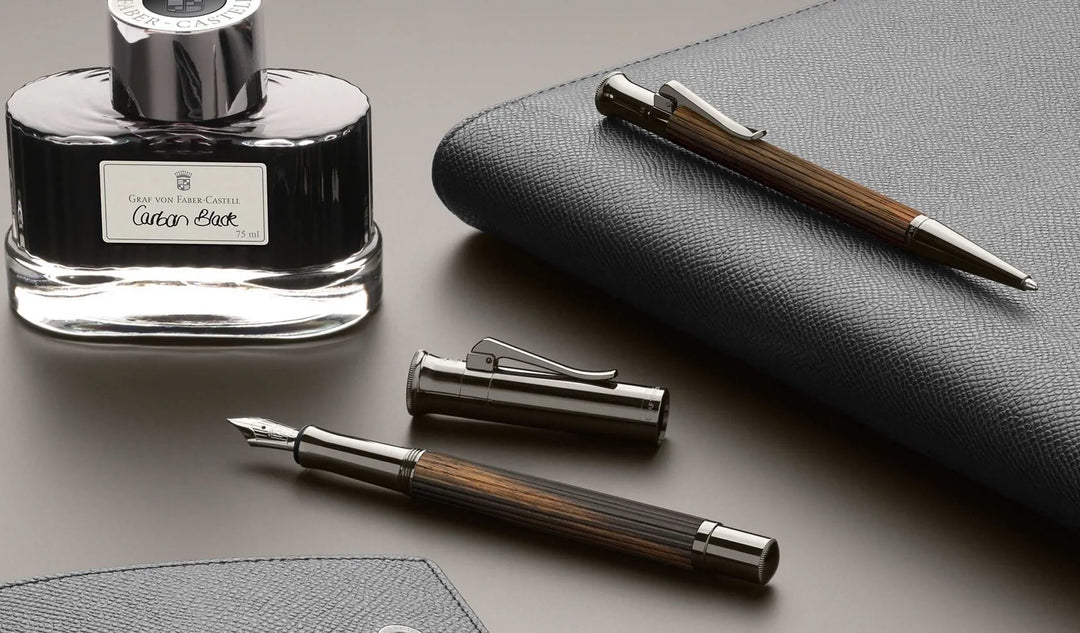 GRAF VON FABER-CASTELL - CLASSIC EBONY FOUNTAIN PEN - BLACK GRAF VON FABER-CASTELL - CLASSIC EBONY FOUNTAIN PEN - BLACK