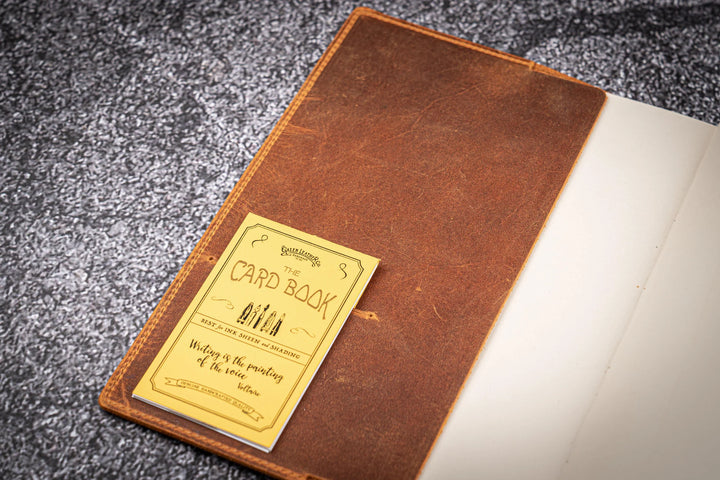 Galen Leather - Leather Slim A5 Notebook / Planner Cover - Crazy Horse Brown