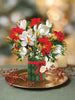 freshcut paper - Large Pop-Up Flower Bouquet - Golden Mistletoe