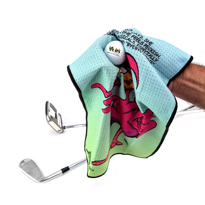 Stroke's Club - Magnetic Waffle Golf Towel (30 x 50cm)