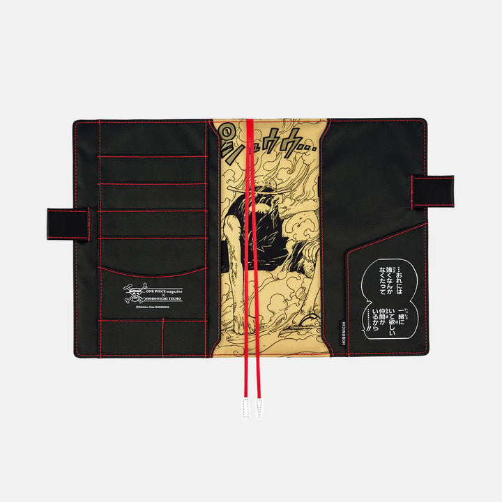 Hobonichi Techo 2026 - A5 Cover Only - ONE PIECE magazine Straw Hat Luffy (Black)