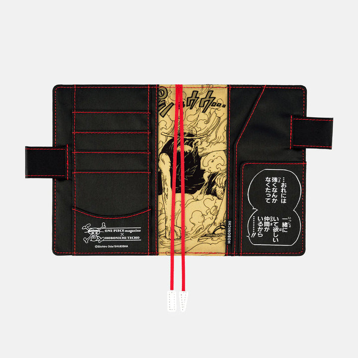 Hobonichi Techo 2026 - A6 Cover Only - ONE PIECE magazine Straw Hat Luffy (Black)