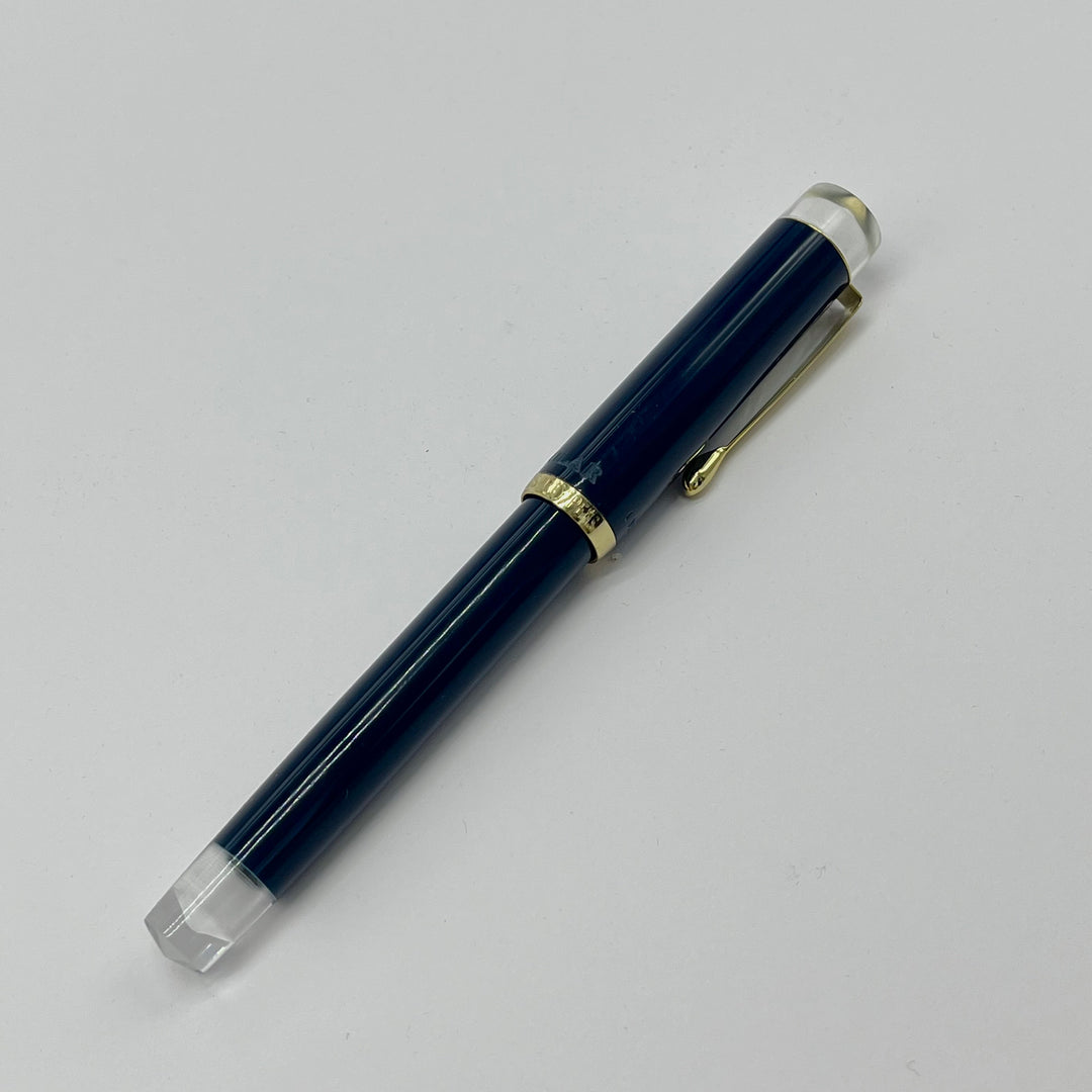 Osprey Pens - Scholar Fountain Pen Body - Clear End Cap - Navy Blue (Nib Not Included)