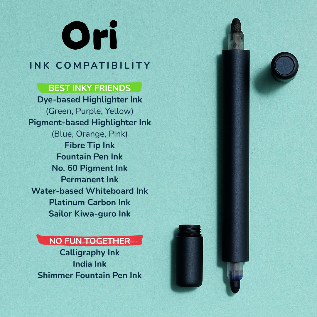 Tom's Studio - Ori Permanent Refillable Marker - Matte Black
