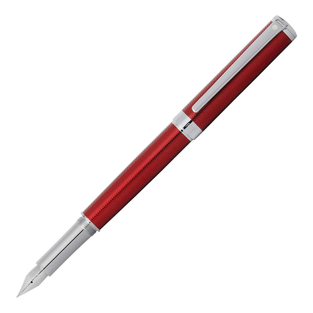 Sheaffer - Intensity Fountain Pen - Translucent Red with Chrome Accents