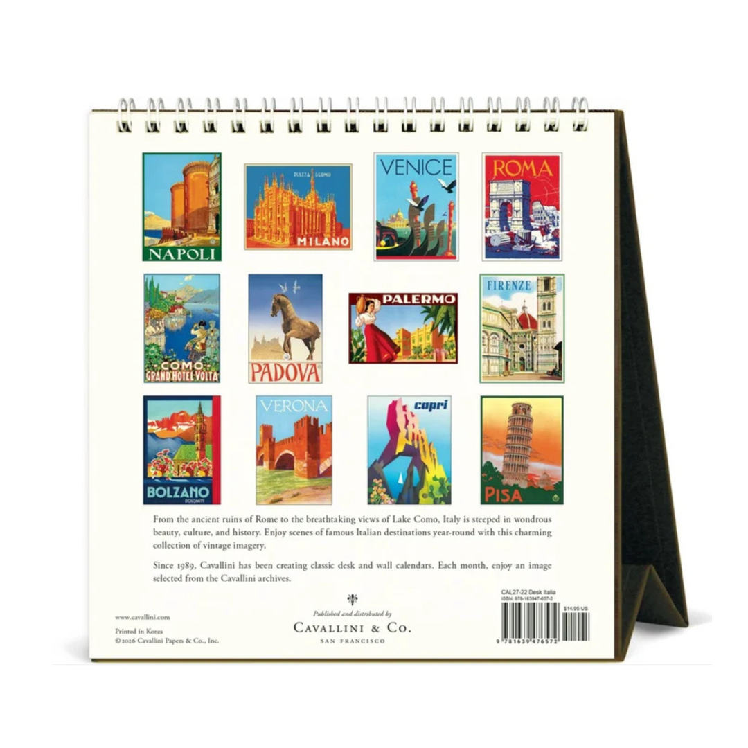 Cavallini & Co - 2027 Desk Calendar - Italia