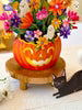 freshcut paper - Large Pop-Up Flower Bouquet - Jack-O'-Lantern Boo-quet