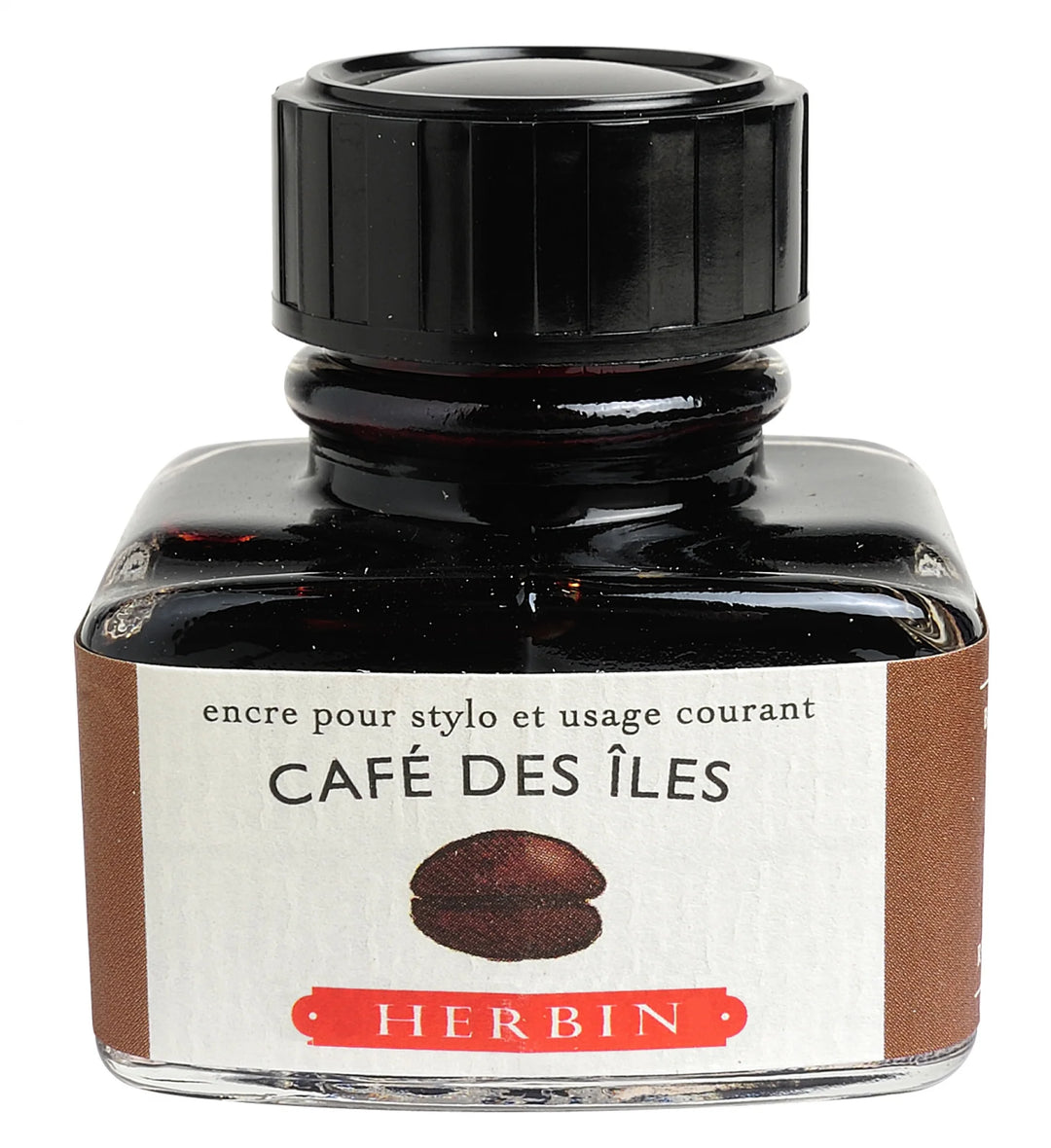 J. HERBIN - Encre D'Ecriture Fountain Pen Ink 30mL - Cafe Des Iles (Island Coffee)