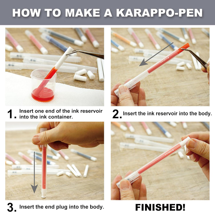Kuretake - Karappo-Pen 5-Piece Set - Oblique Tip