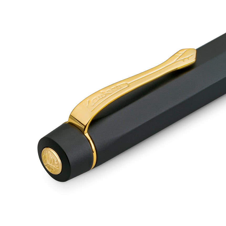 Kaweco - Piston AL SPORT Fountain Pen - Solo - Black/Gold