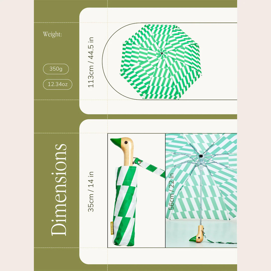 Original Duckhead - Compact Umbrella - Kelly Bars