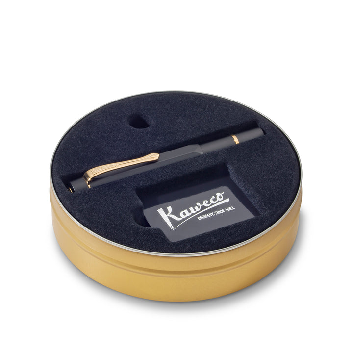 Kaweco - Piston AL SPORT Fountain Pen - Solo - Black/Gold