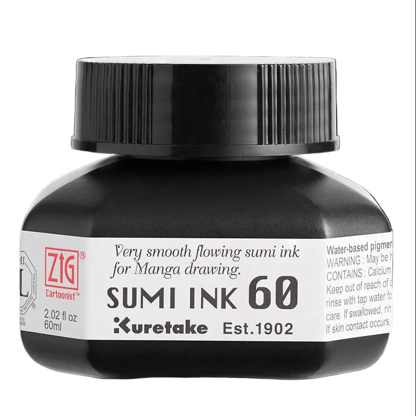 KURETAKE - ZIG Cartoonist Sumi Ink - 60mL