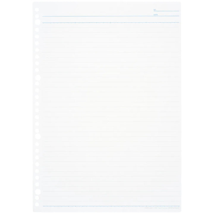 Buy Japanese Stationery in Vancouver Canada and the US - Maruman - A4 Ruled Loose Leaf Paper - 7mm, 30 Holes, 100 Sheets