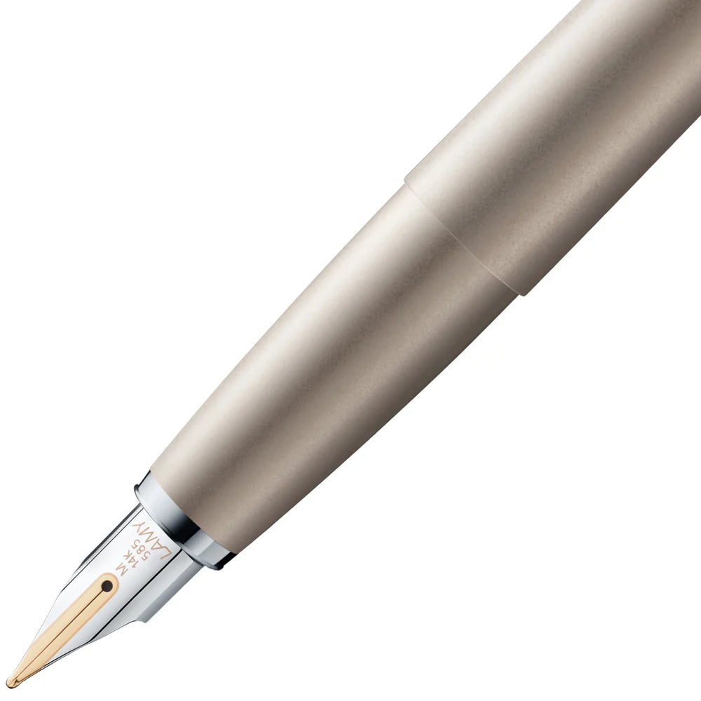 LAMY - Studio Fountain Pen - Palladium 14kt Gold Nib - Medium