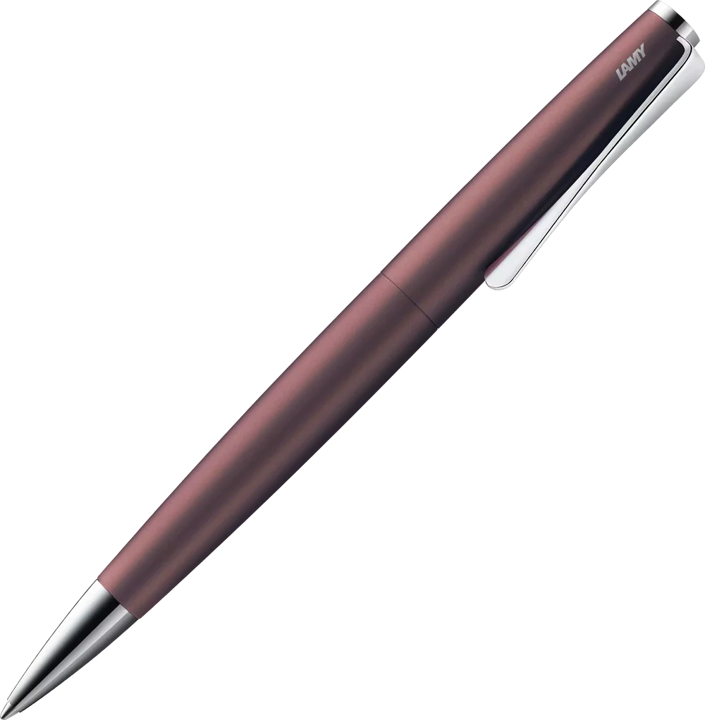 LAMY Studio Premium Ballpoint Pen - Stainless Steel Matte Lacquer, Includes Lamy M16 Black Refill