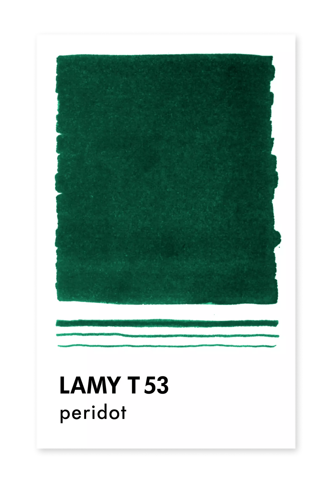 LAMY - T53 Crystal Ink Bottles 30ml  - Peridot