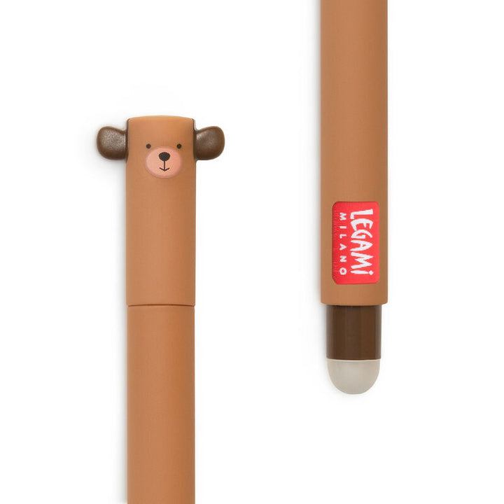 Legami - Erasable Gel Pen - Teddy Bear