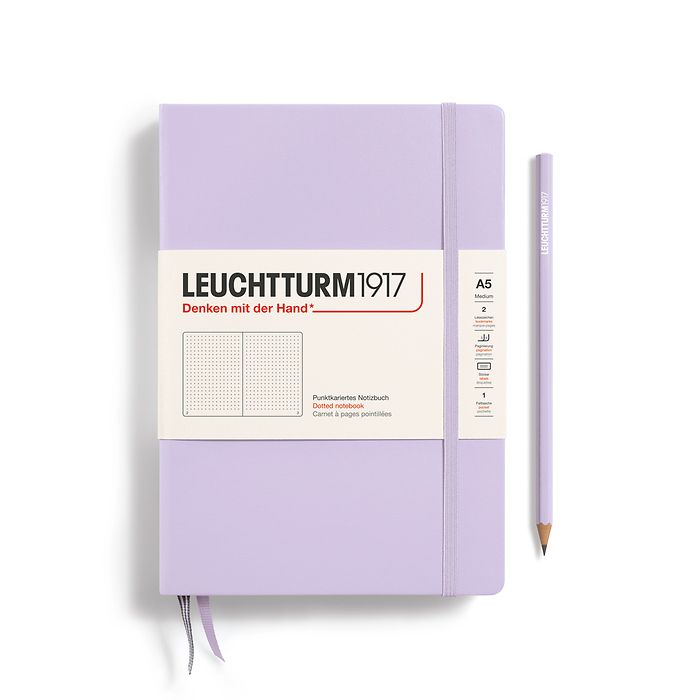 LEUCHTTRUM 1917 – A5 Hardcover Notebook - 251 numbered pages - Lilac