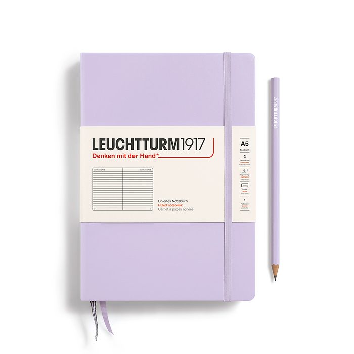 LEUCHTTRUM 1917 – A5 Hardcover Notebook - 251 numbered pages - Lilac