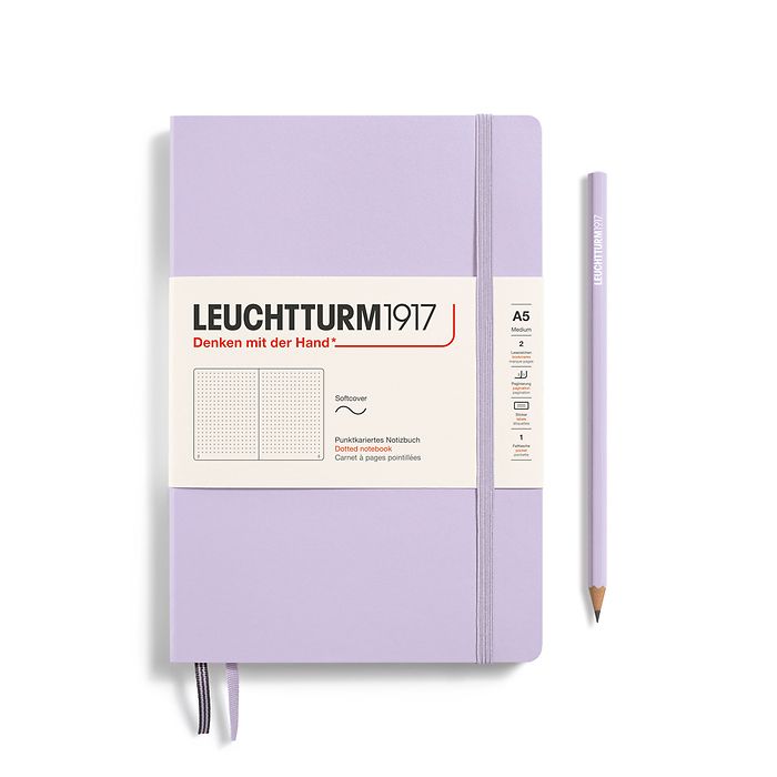 LEUCHTTRUM 1917 – Softcover A5 Notebook - 123 Numbered Pages – Lilac