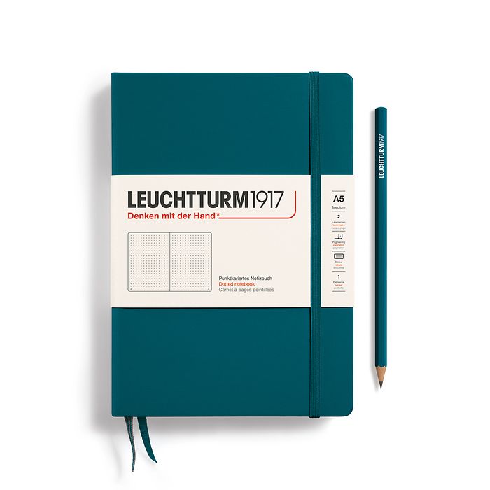 Leuchtturm1917 - A5 Notebook - Medium - Hardcover - Pacific Green